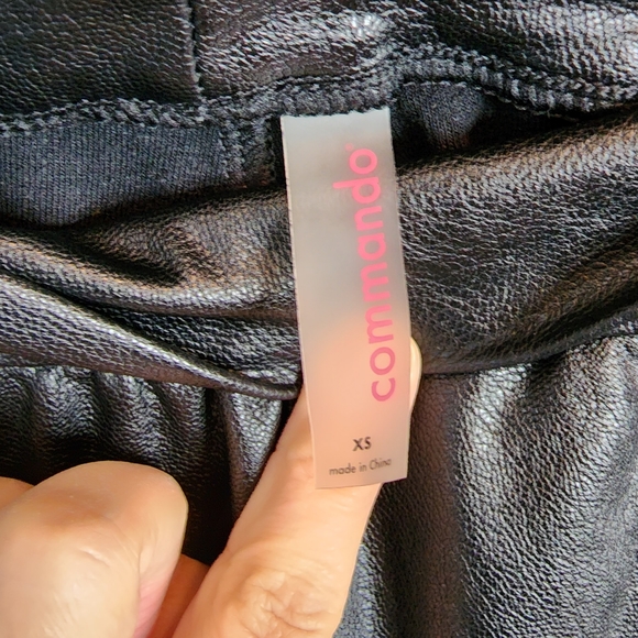 Commando faux leather joggers, black, size XS - Picture 7 of 10